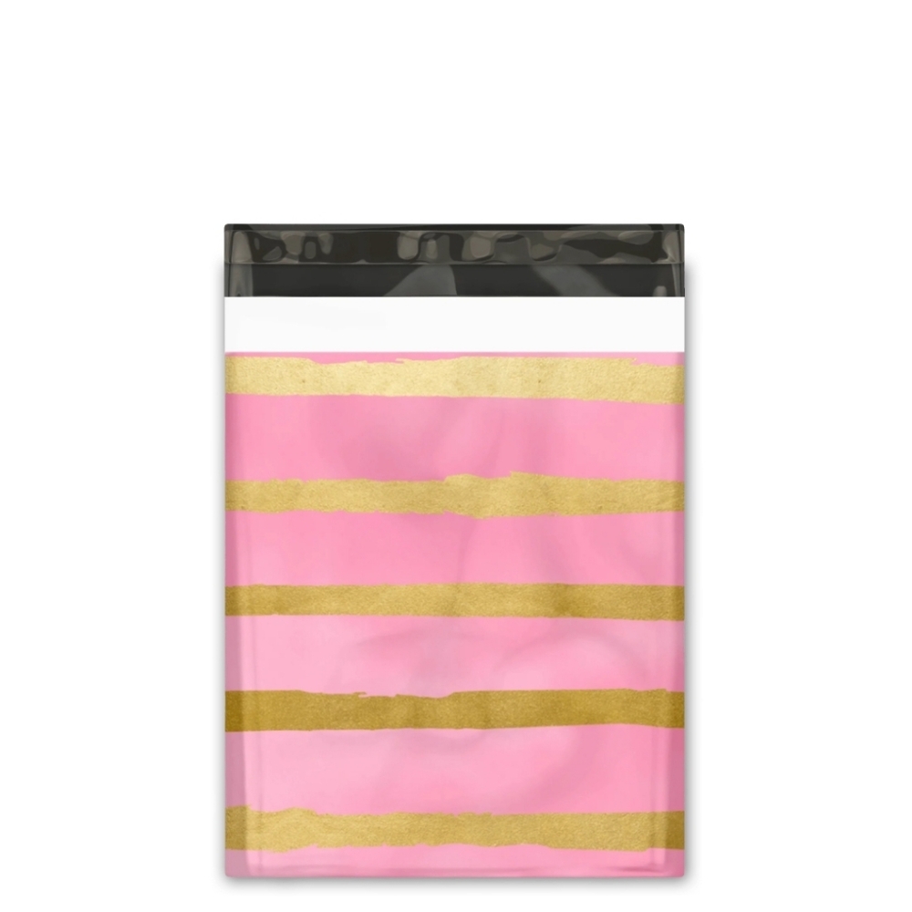 10ct Pink & Gold Poly Mailers - Picture 2 of 2